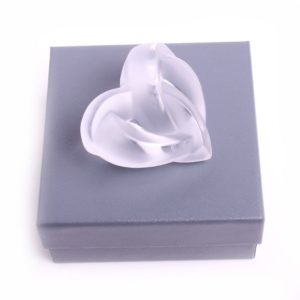 Lalique Crystal Woven Heart